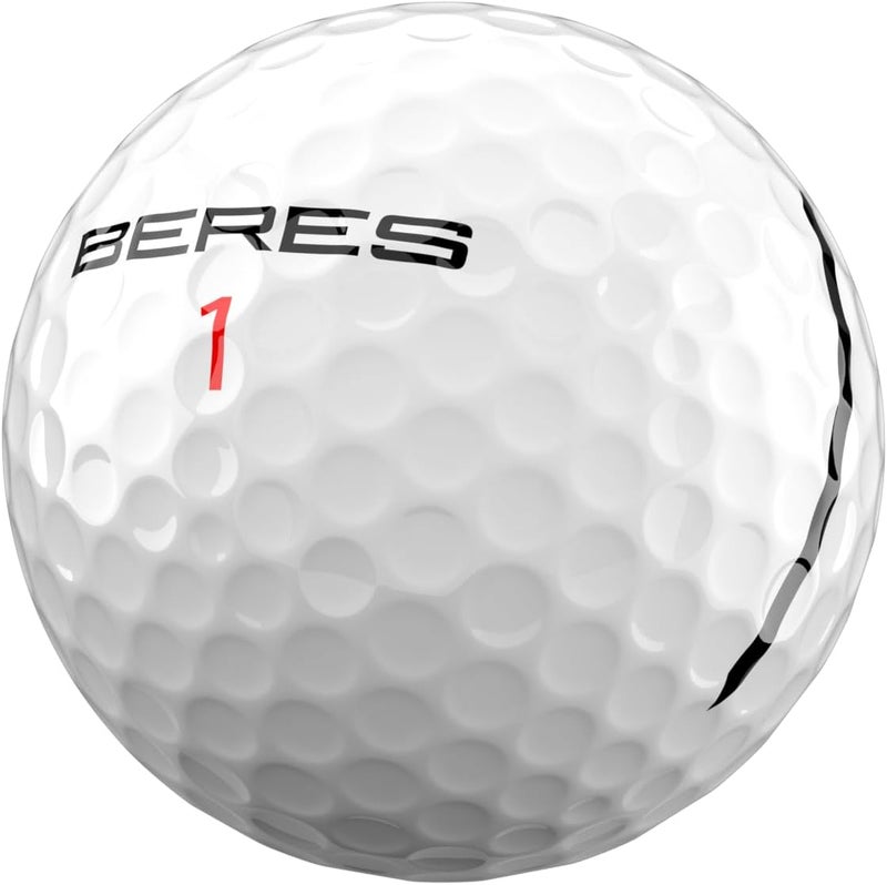 Honma BERES 3S Golf Balls, Long Distance with High Speed,3 Layer with Surlyn Cover‌,Soft Golf Balls for Men Women Beginner Amateur Golfer, Perfect for Off The Tee and Around The Green,1 Dozen - Image 2